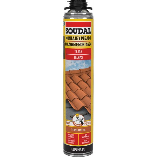 ESPUMA PARA TEJAS PISTOLA TERRACOTA 750 ml